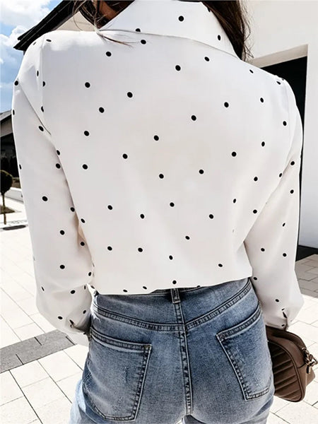 Chemise à pois