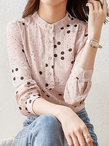 Chemisier femme petit pois