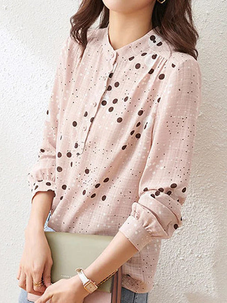 Chemisier femme petit pois