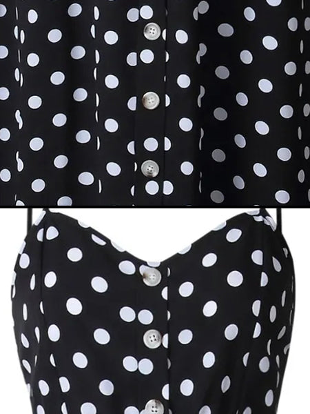 Robe Noire Petit Pois