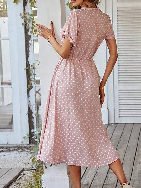 Robe à pois année 50