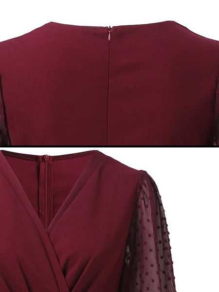 Robe à pois mariage