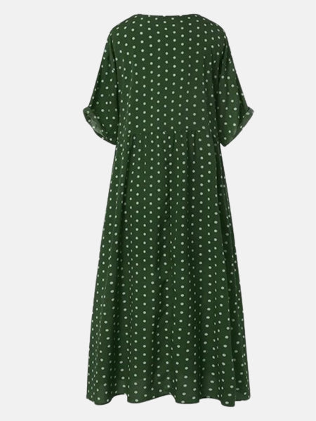 Robe bohème à pois