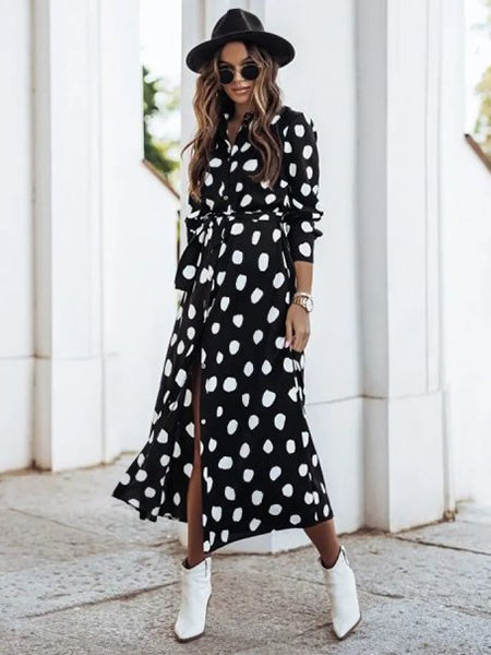 Robe Chemise Pois