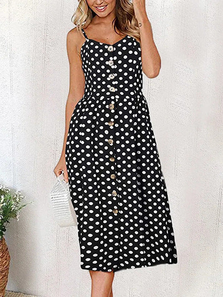 Robe Noire Petit Pois