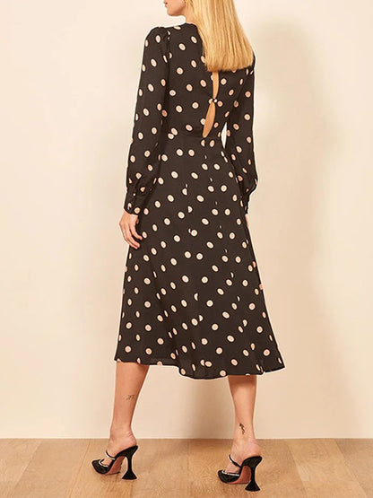 Robe à pois tendance