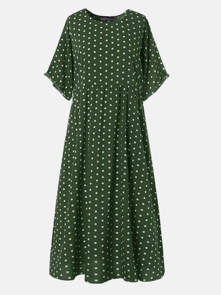 Robe bohème à pois