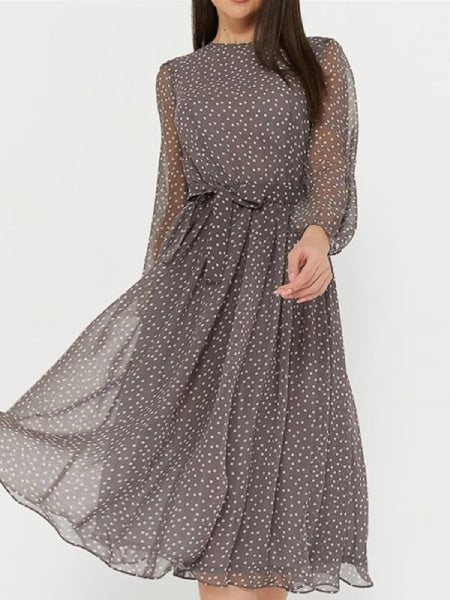 robe tulle à pois